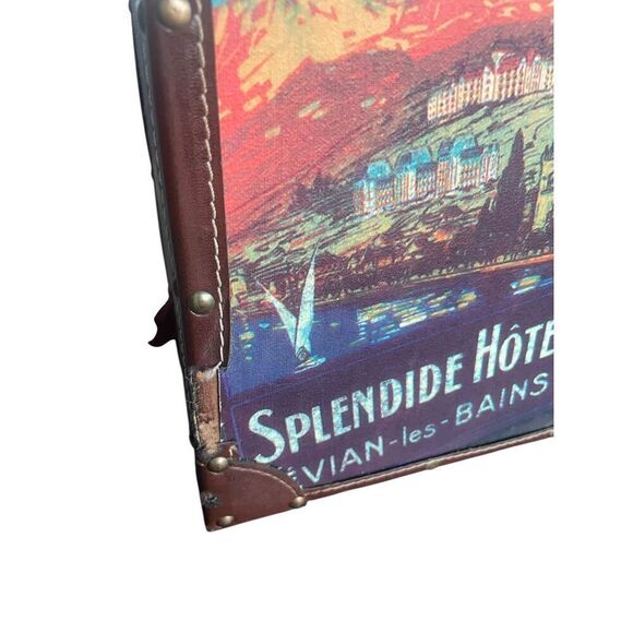 Vintage Caribbean Hotel Mexican Motif Hard Shell Suitcase/ Party Decor/ Theme - Picture 6 of 15